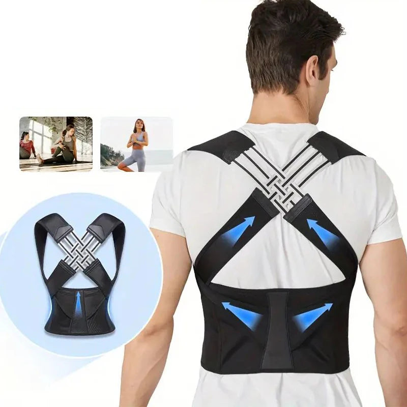 Adjustable back posture corrector for women and men