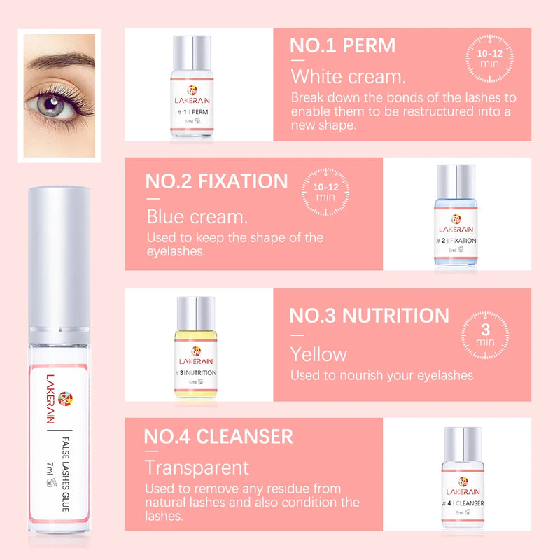 Professional Long Lasting Lash Lift Kit for Home Use