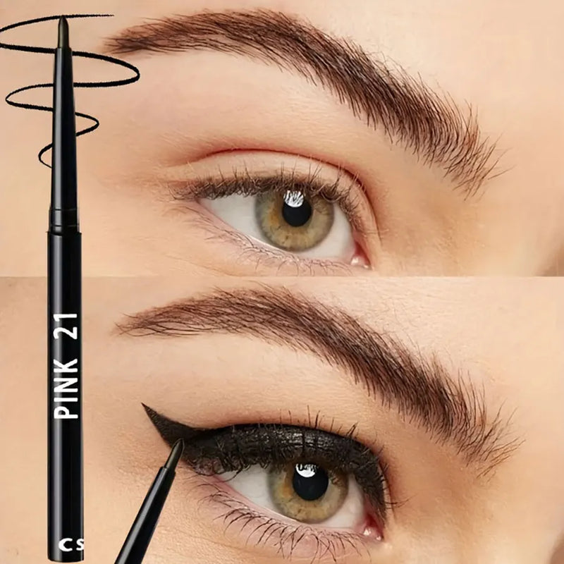 Black waterproof and sweatproof eyeliner pencil, 5-pack